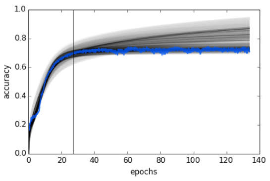 Learning Curve Extrapolation. Best Accuracy Achieved by Algorithm 1.